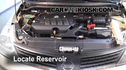 2008 Nissan Versa S 1.8L 4 Cyl. Sedan Windshield Washer Fluid Add Fluid